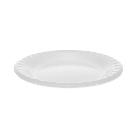 Pactiv Laminated Foam Dinnerware, Plate, 6 Diameter, White, PK1000 0TK100060000